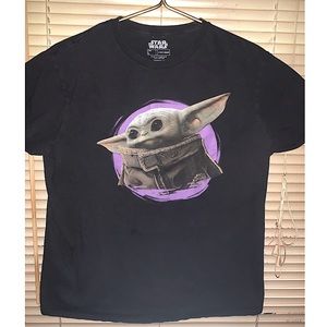 Cute vintage Yoda Star Wars Graphic T-shirt size L